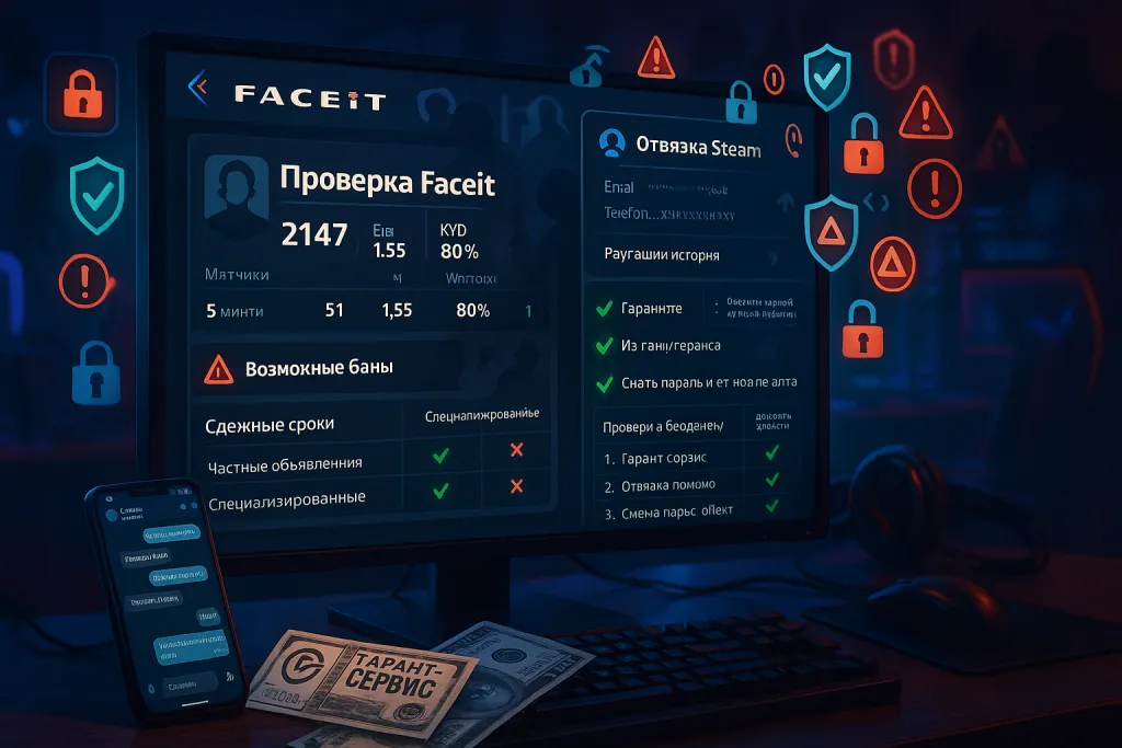 Как безопасно купить или продать аккаунт Faceit: проверка репутации и рекомендации по надёжным сделкам